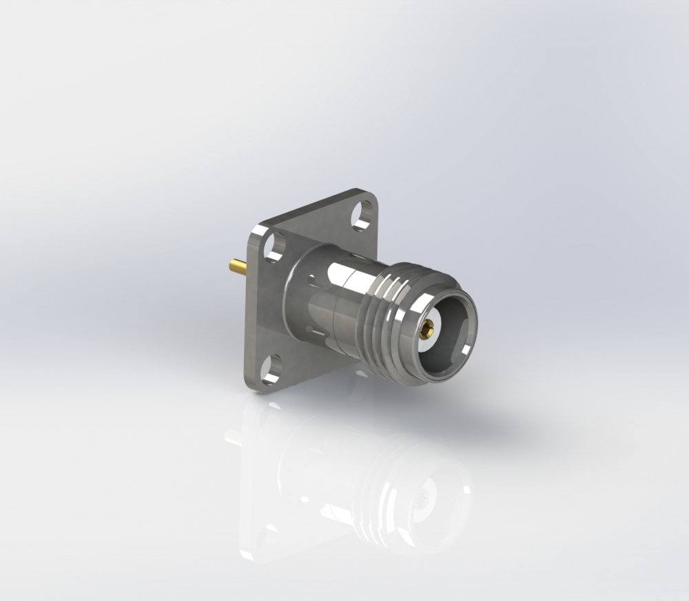 Amphenol 11 GHz TNC同轴17.5毫米4孔法兰连接器